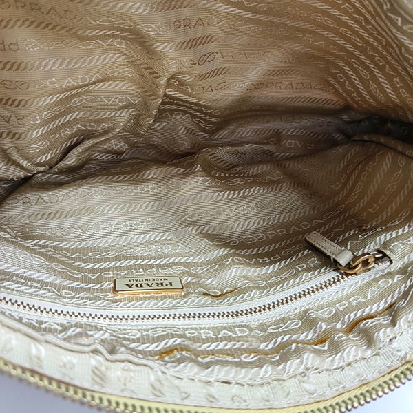 Nylon Top Handle Bag Yellow