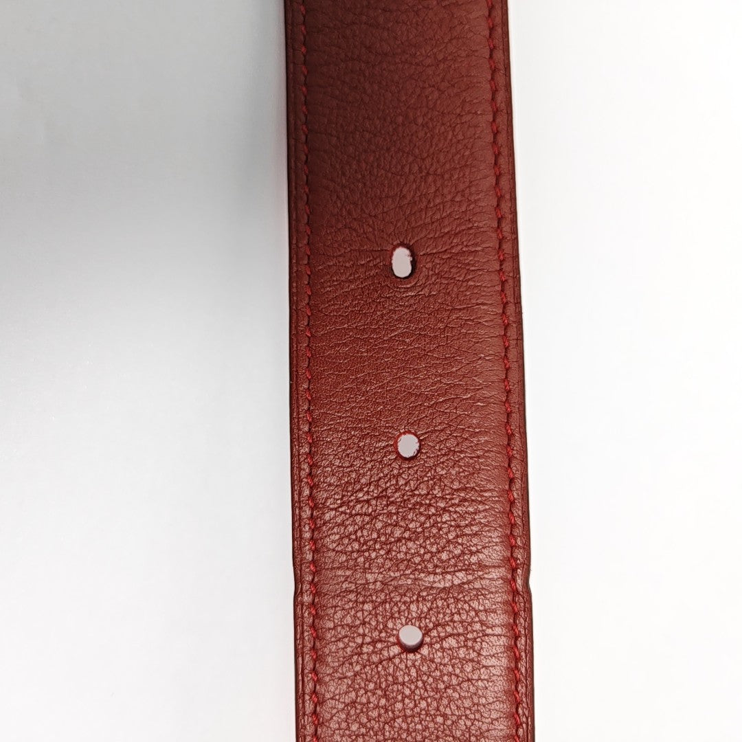 Leather Belt Red