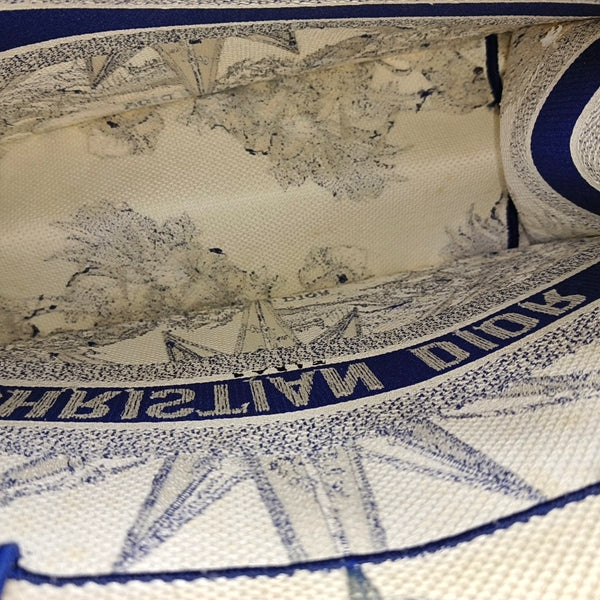 Book Tote Medium Canvas Blue