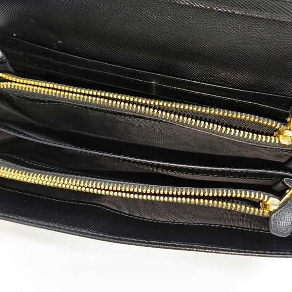 Saffiano Calfskin Wallet Black