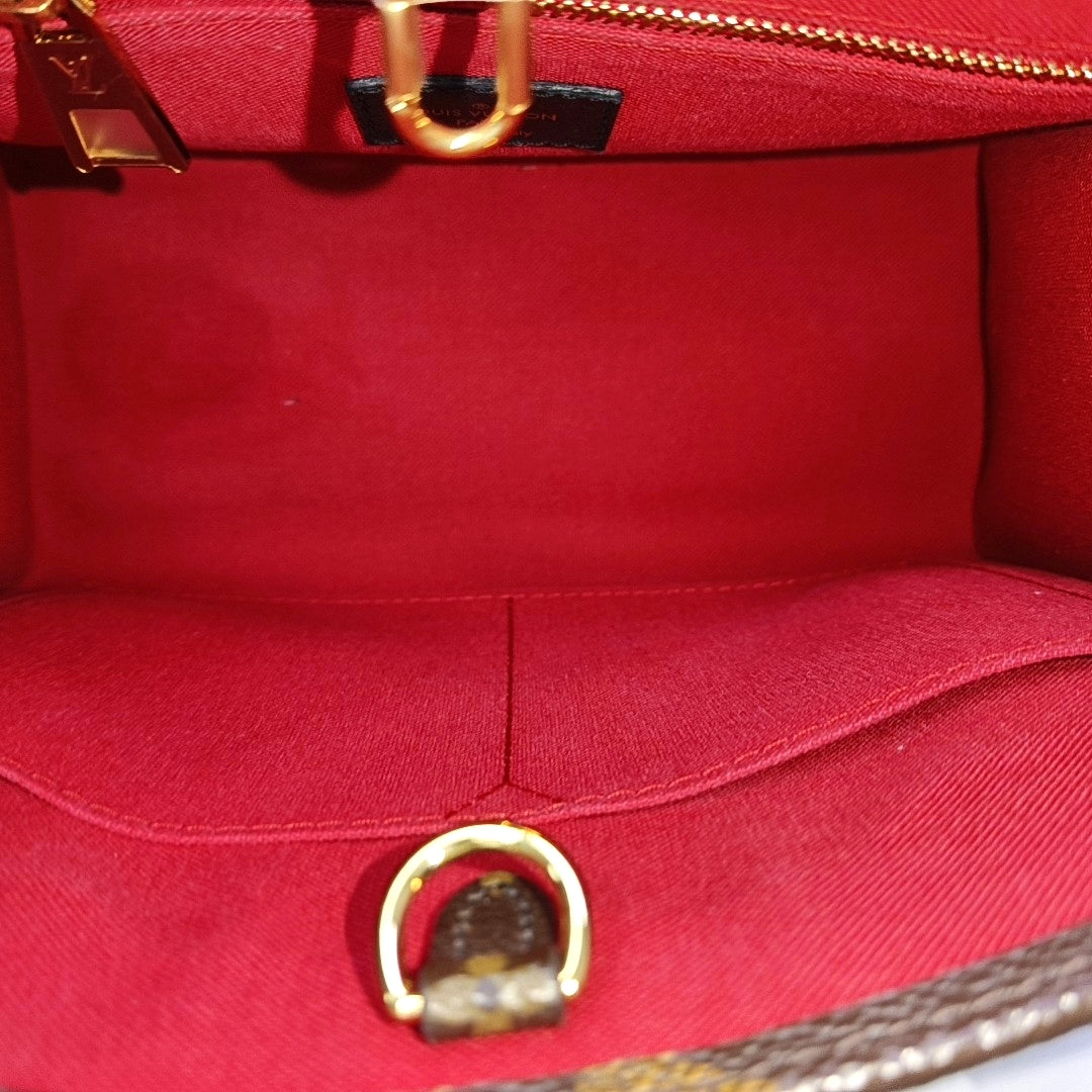 ONTHEGO PM Monogram Coated Canvas Brown
