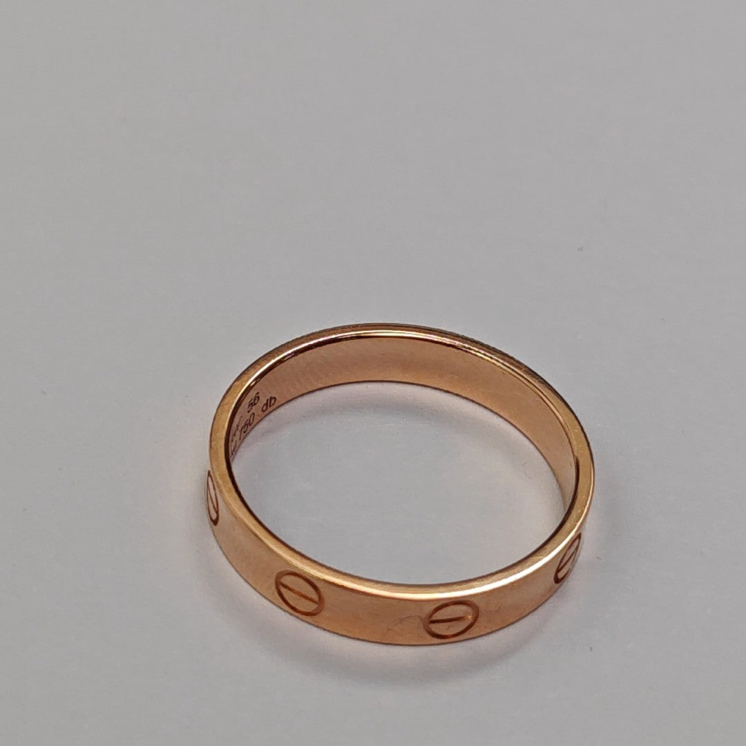 LOVE 18k Rose Gold Ring EU 56