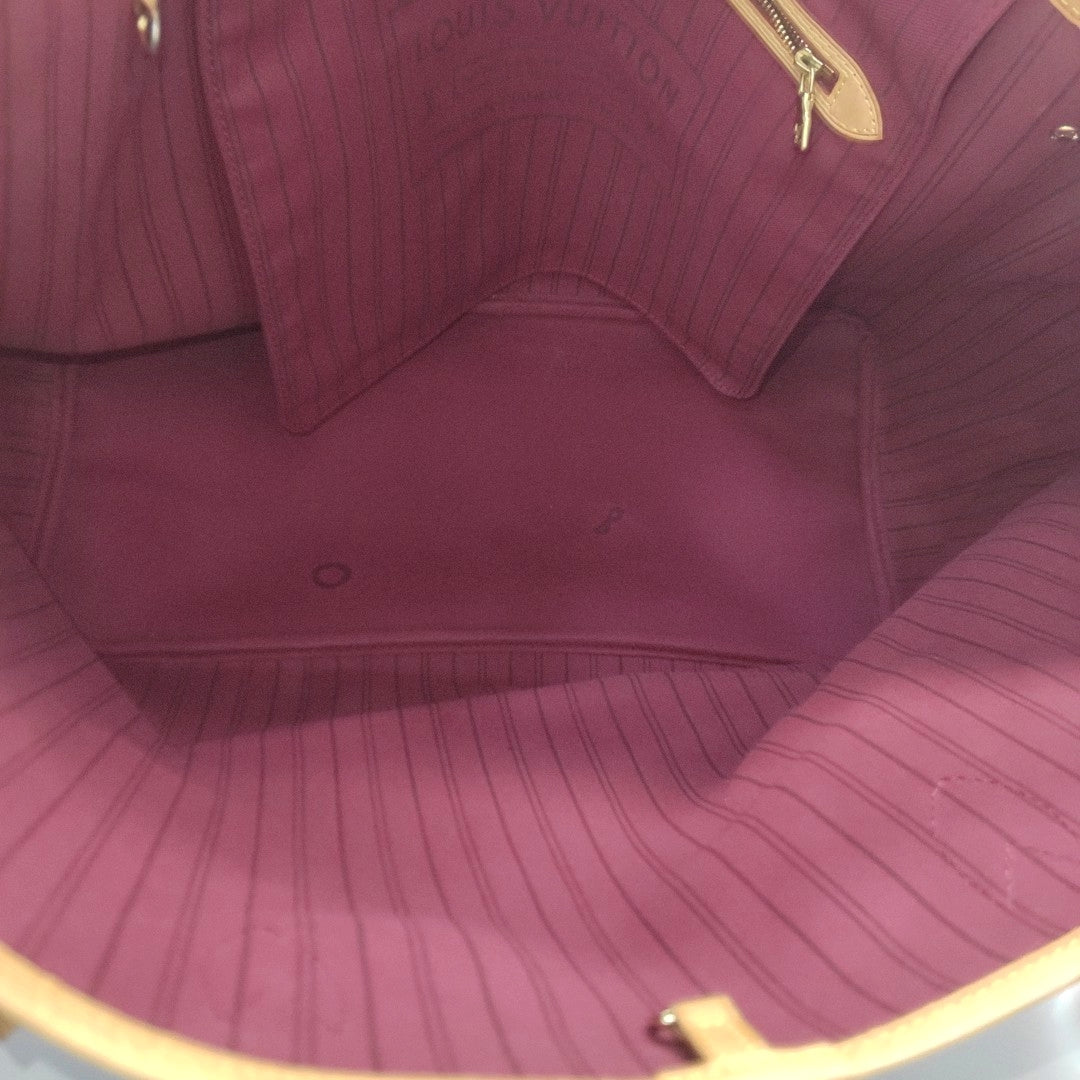 NEVERFULL Monogram Coated Canvas Brown