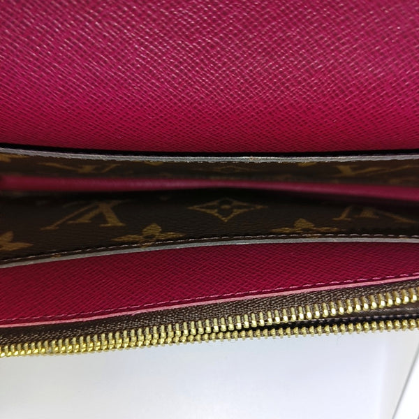 EMILIE Monogram Coated Canvas Brown Wallet