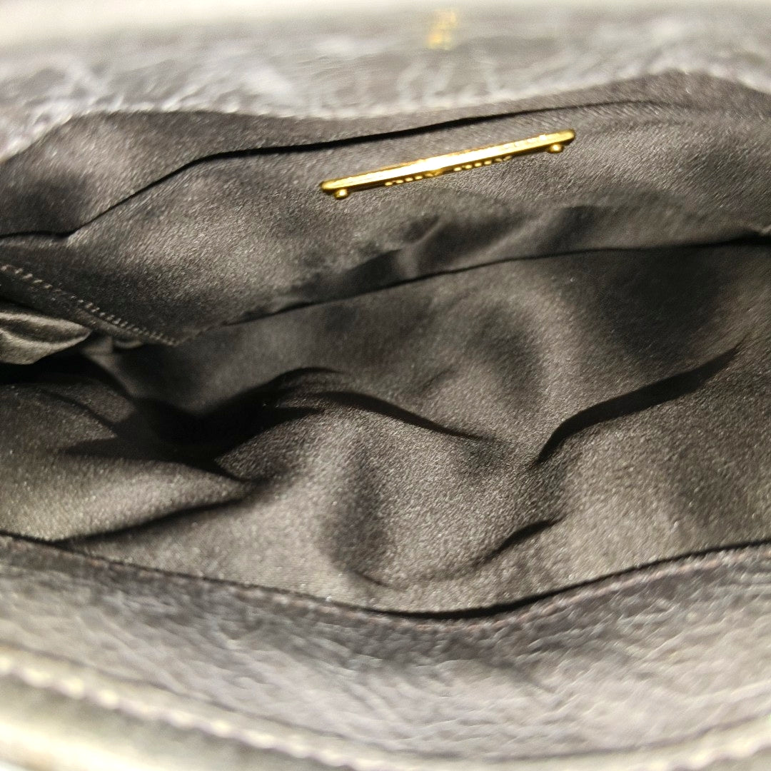 Miu Coffer Quilted Lambskin Gray