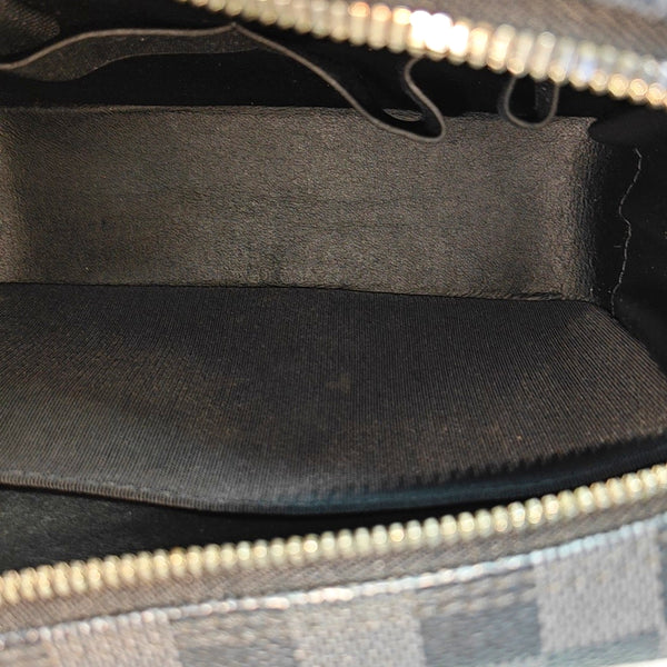 TOILETRY Damier Graphite Coated Canvas Gray
