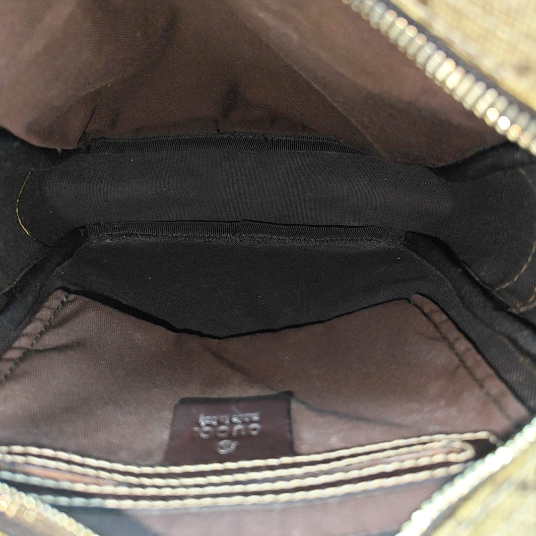Monogram Coated Canvas Shoulder Bag Brown