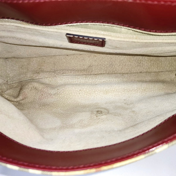 Coated Canvas Top Handle Bag Beige