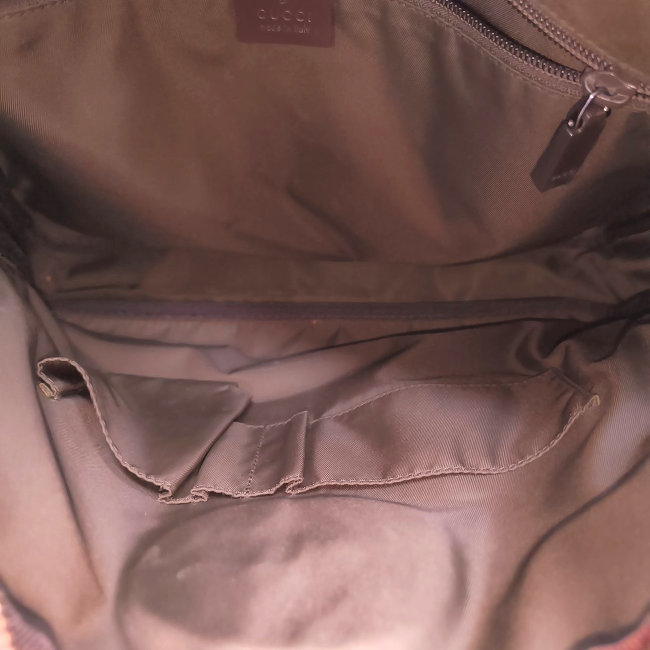 Monogram Coated Canvas Shoulder Bag Beige