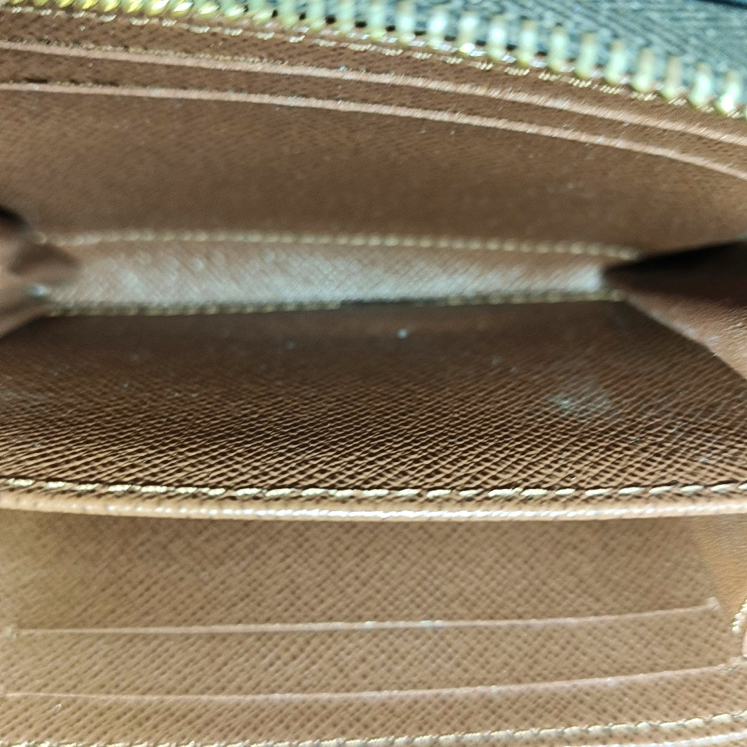 ZIPPY Monogram Coated Canvas Brown Wallet