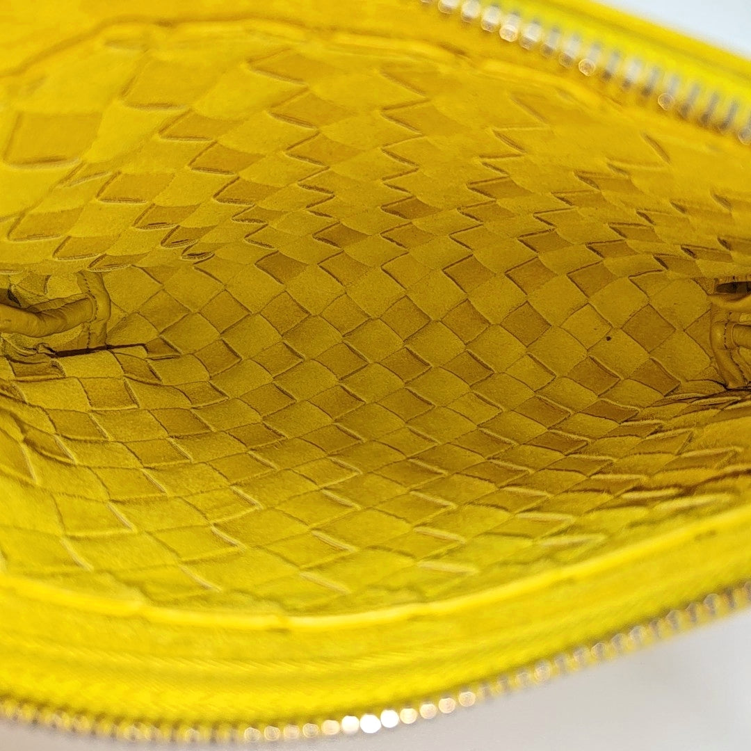 Calfskin Clutch Yellow