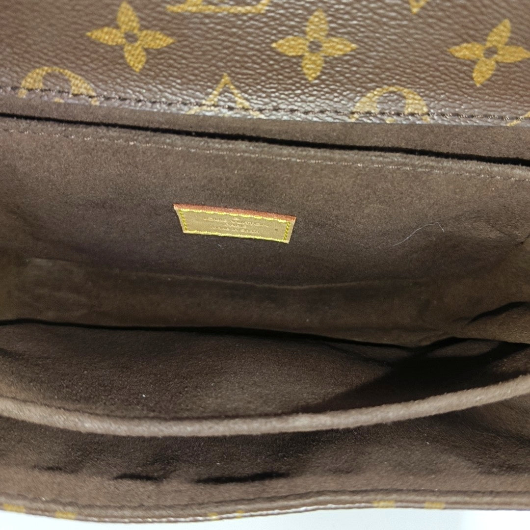 MÉTIS MM Monogram Coated Canvas Brown