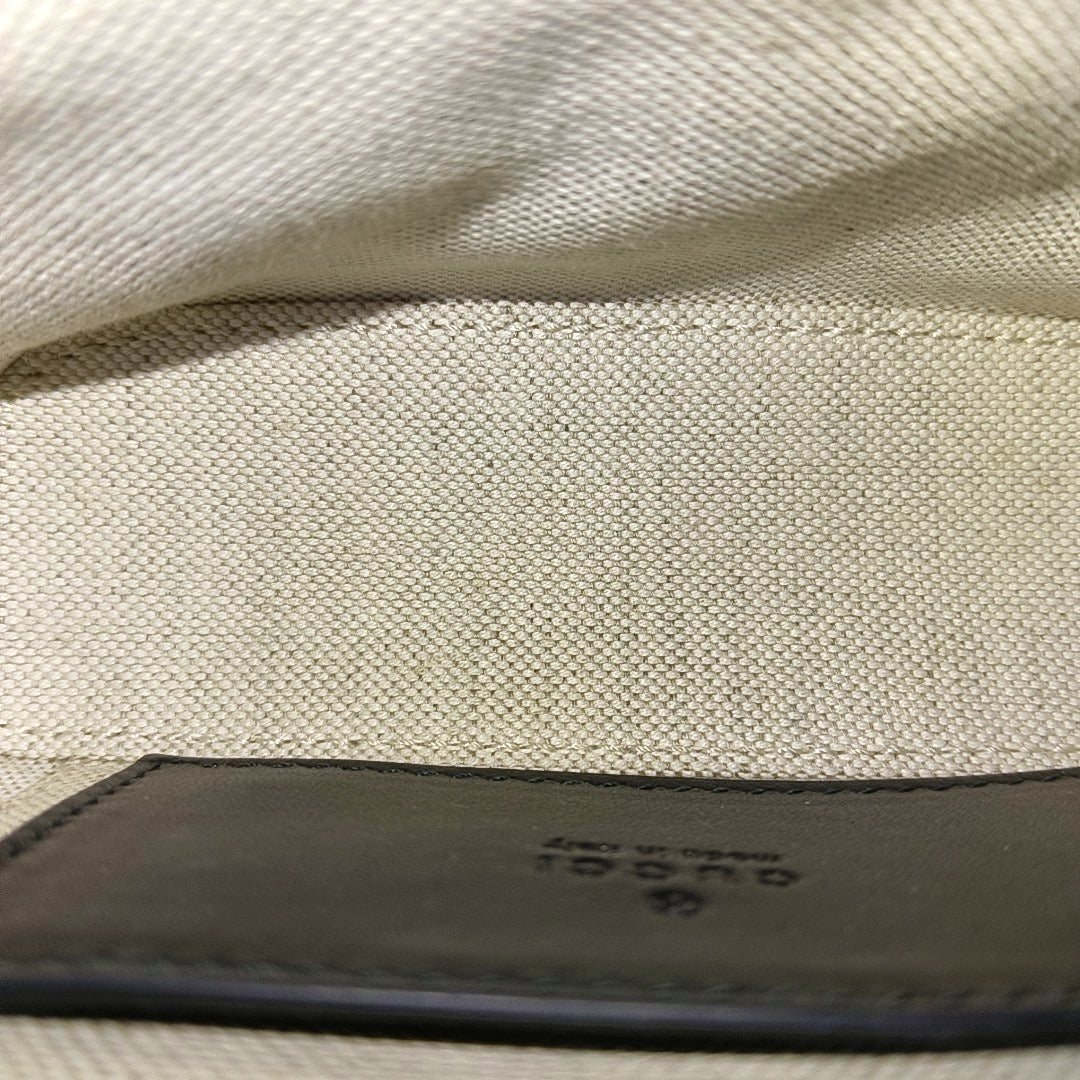Monogram Calfskin Shoulder Bag Black