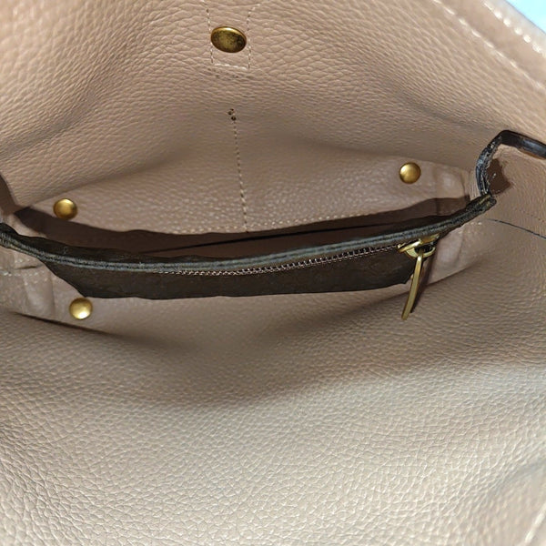Suede Top Handle Bag Pink