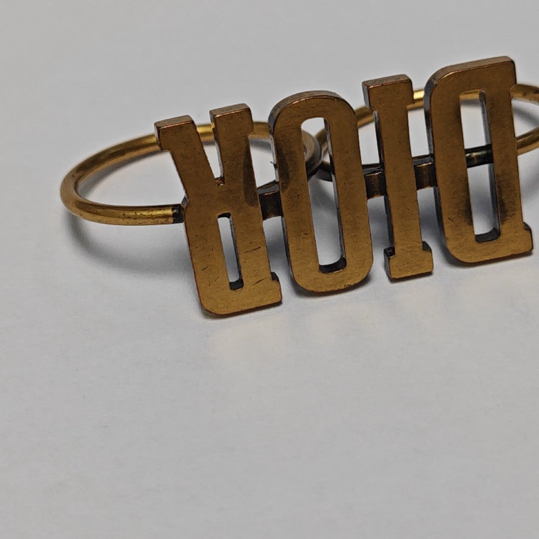 Metal Gold Ring EU 51