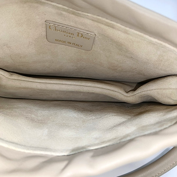 Authenticated pre-owned  Lady Dior Milly Mini Cannage Lambskin Beige - Shoulder Bag at Looply