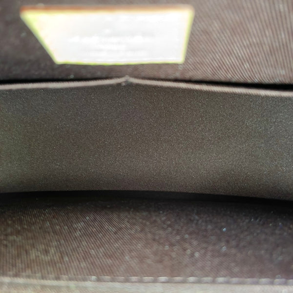 CLUNY MM Monogram Coated Canvas Brown