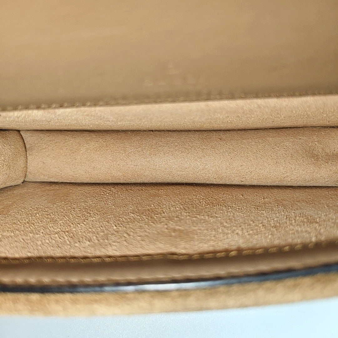 Dionysus Super Mini Monogram Coated Canvas Beige