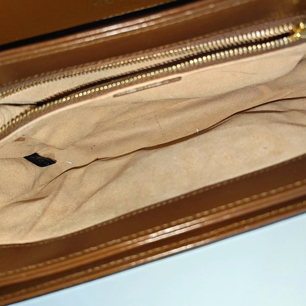 Horsebit 1955 Medium Monogram Coated Canvas Beige