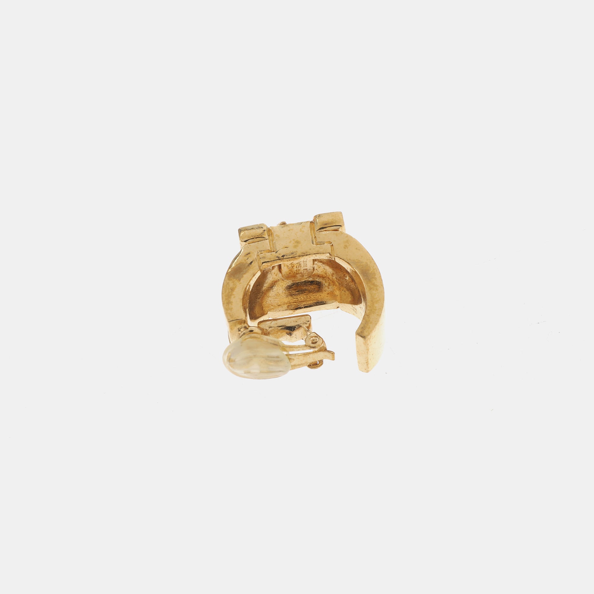 Metal Gold Clip On Earrings