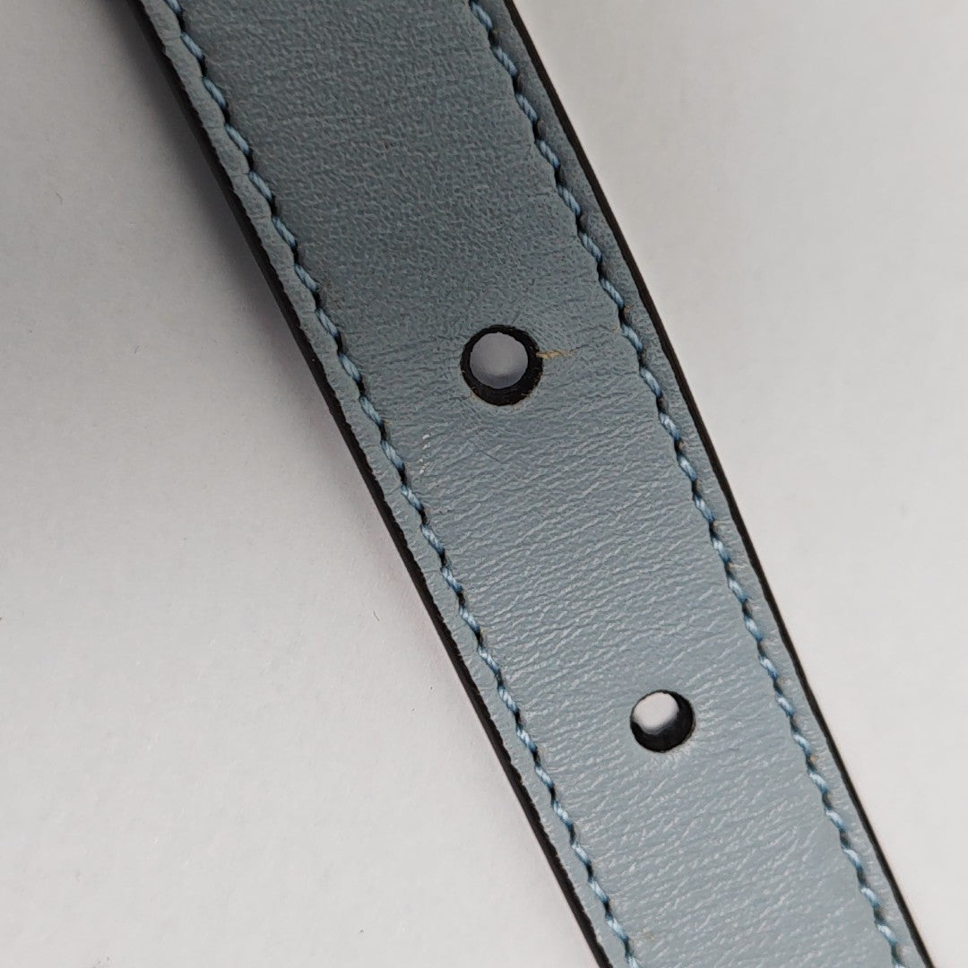Leather Belt Blue