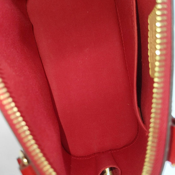 ALMA BB Monogram Patent Leather Red