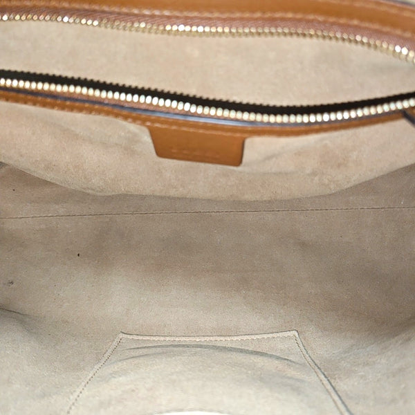 Padlock Medium Monogram Coated Canvas Beige