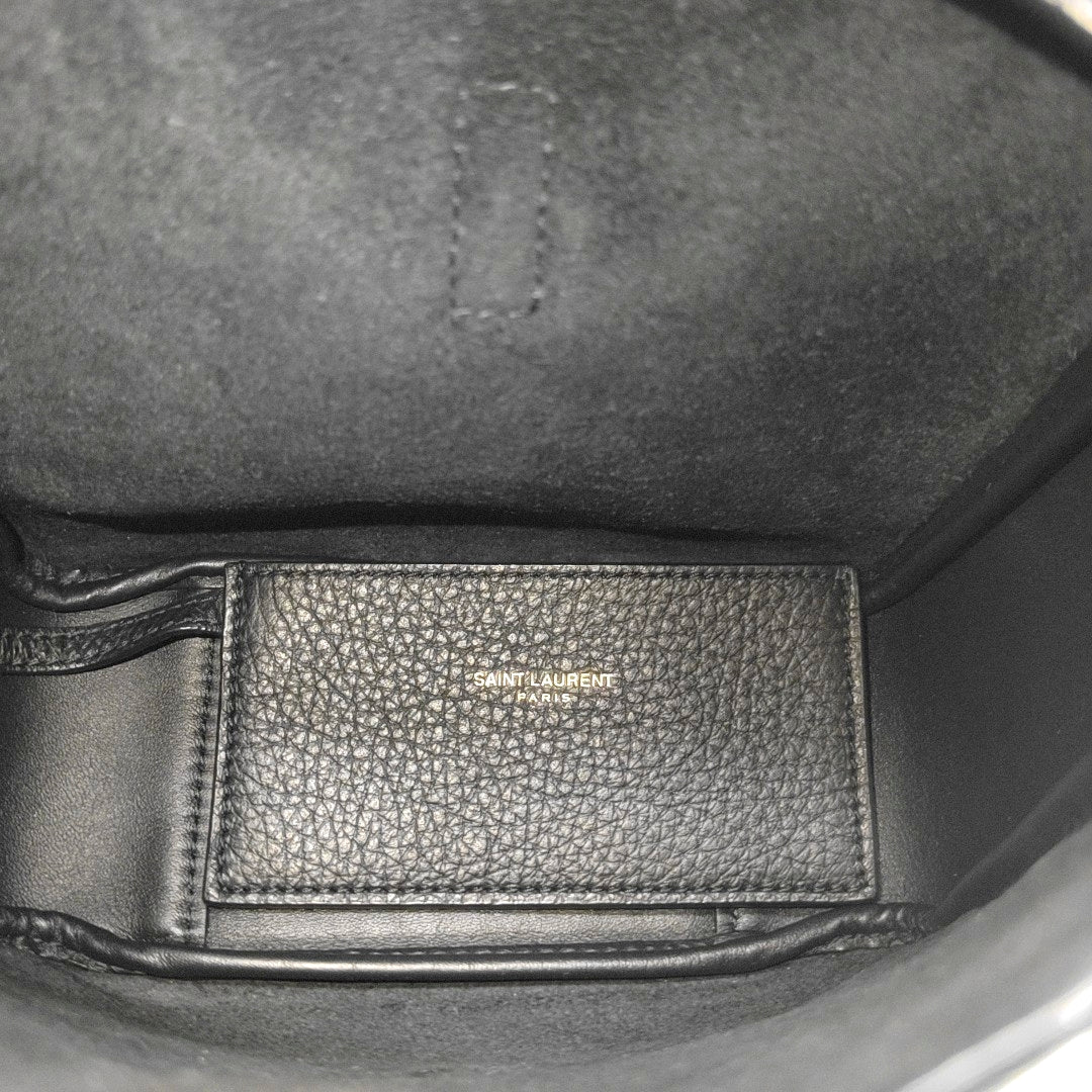 LE 5 À 7 Mini Deer Leather Black