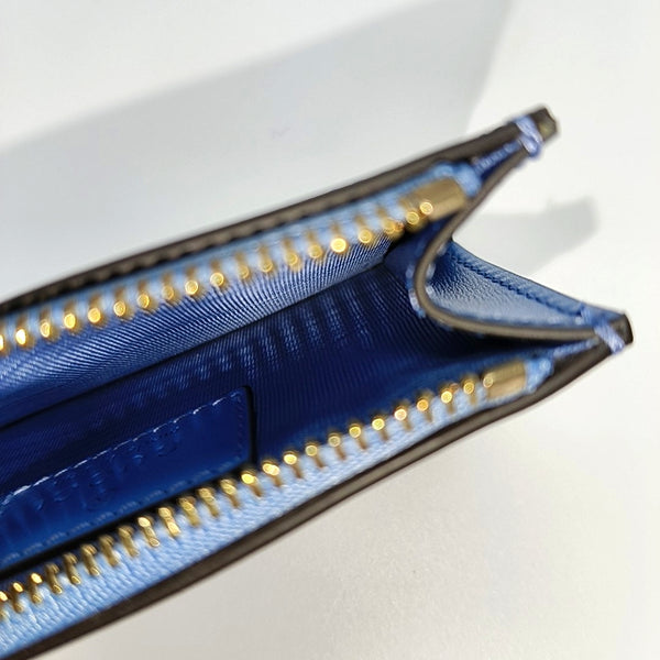 Monogram Calfskin Wallet Blue