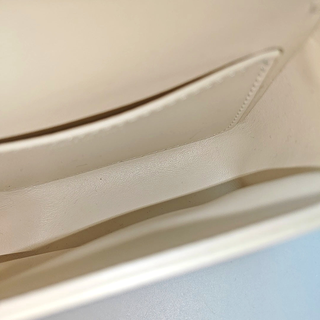 TRIOMPHE Mini Calfskin White
