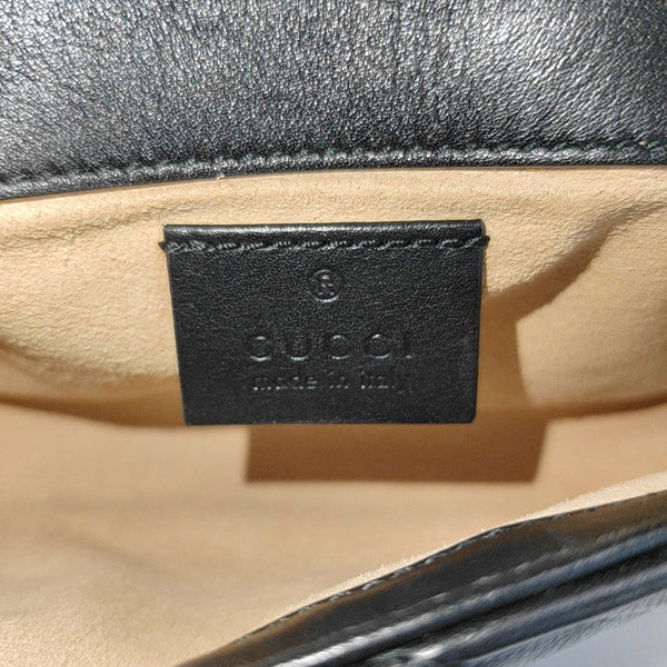 GG Marmont Mini Quilted Calfskin Black