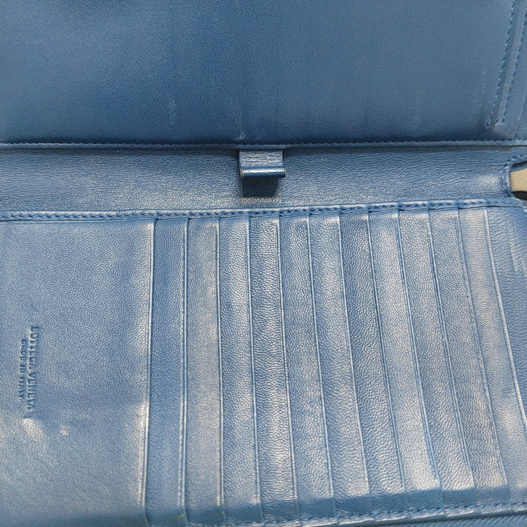 Calfskin Wallet Blue