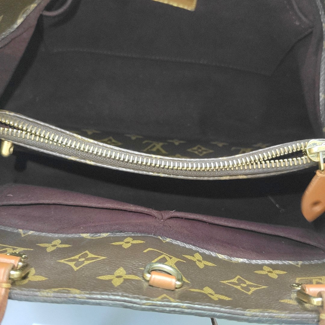 MONTAIGNE Monogram Coated Canvas Brown