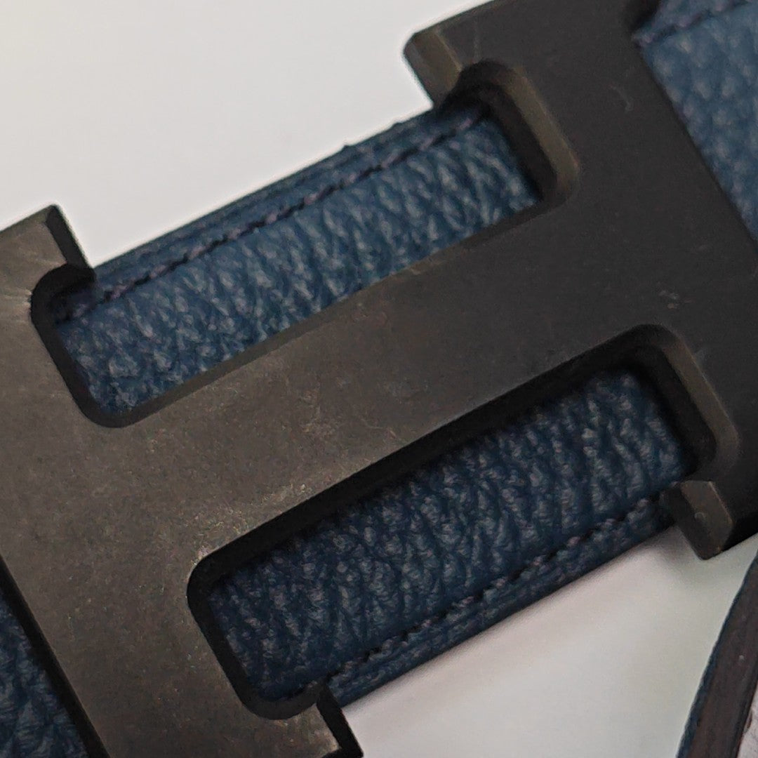 Leather Belt Blue