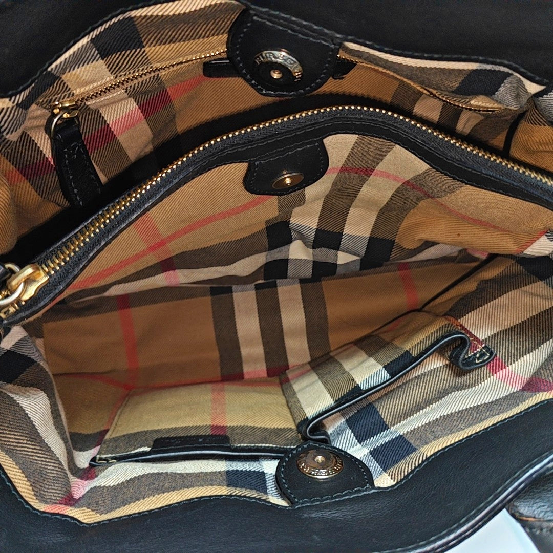The Banner Medium Calfskin Black