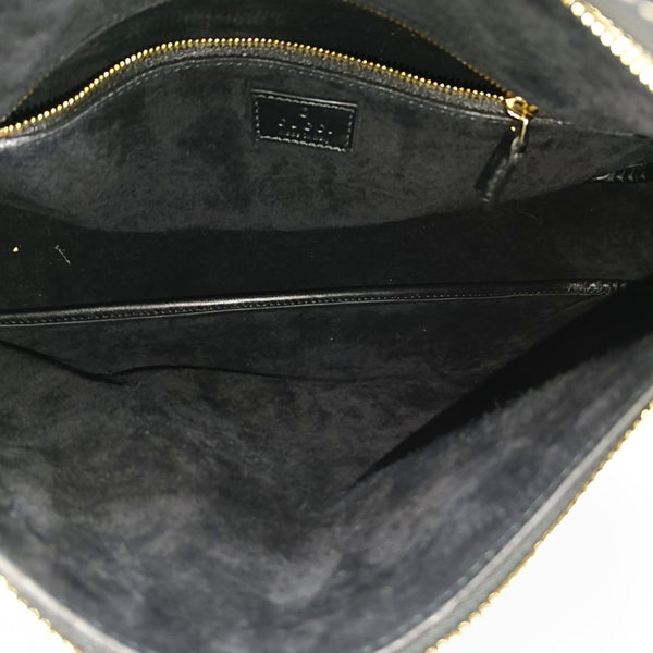 GG Emblem Medium Calfskin Black