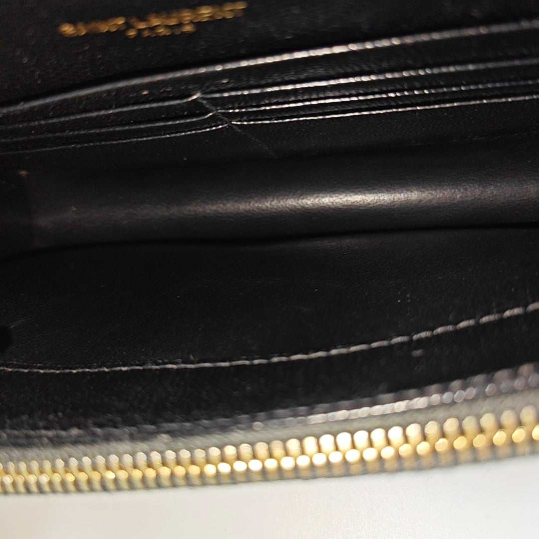 MONOGRAM Chevron Calfskin Black