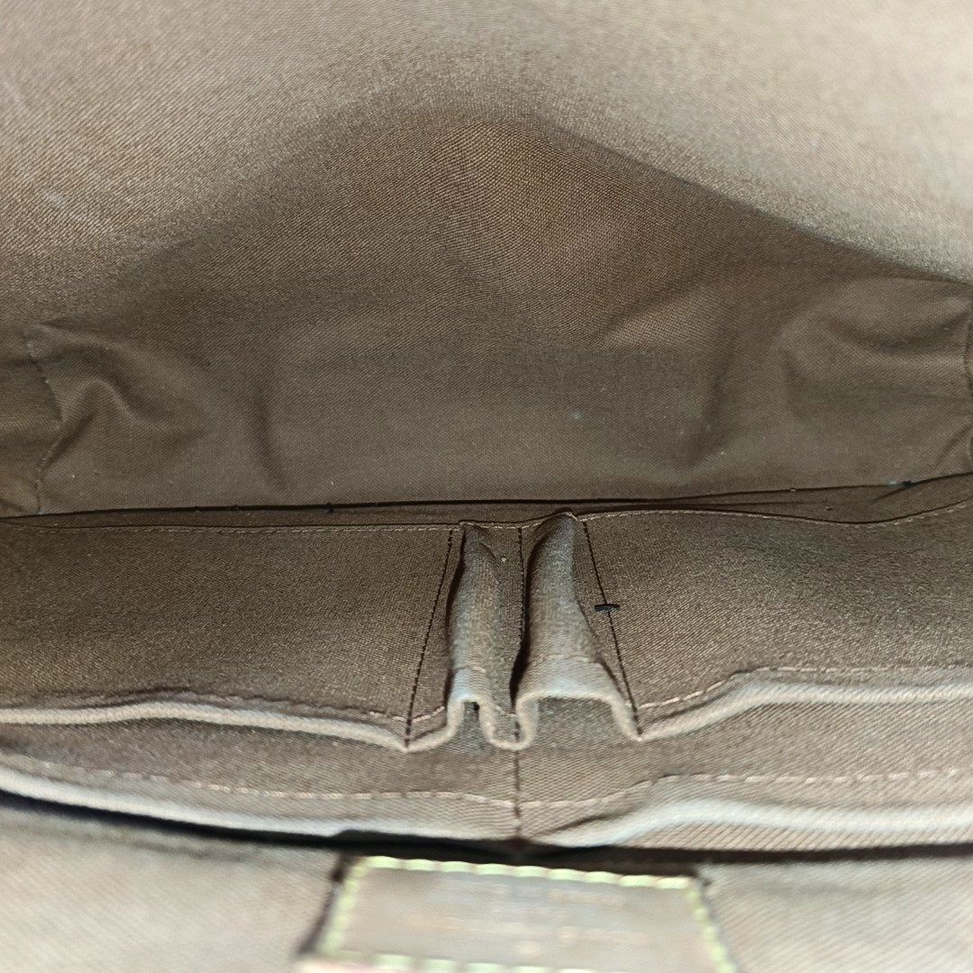 VINTAGE BEAUBOURG MM Monogram Coated Canvas Brown