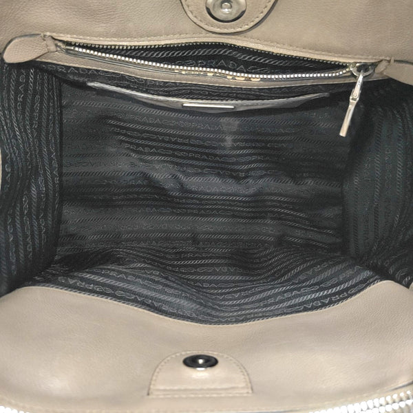 Authenticated pre-owned  Galleria Small Calfskin Gray - Tote Bag at Looply