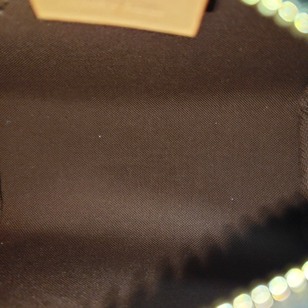 SPEEDY Nano Monogram Coated Canvas Brown