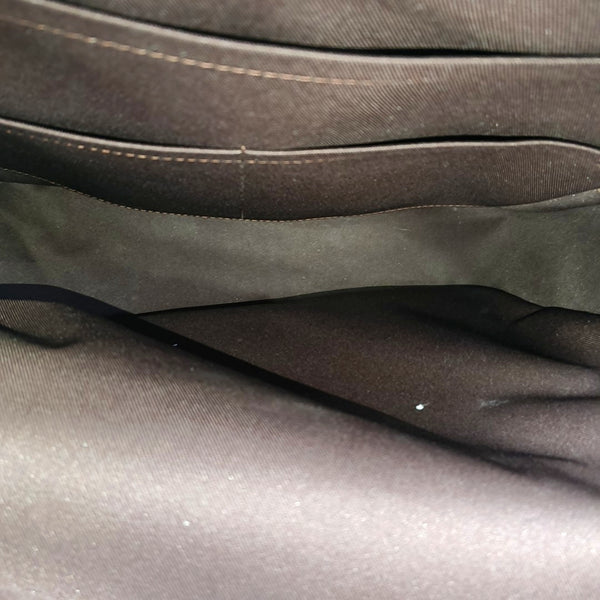 JOSH Monogram Coated Canvas Brown