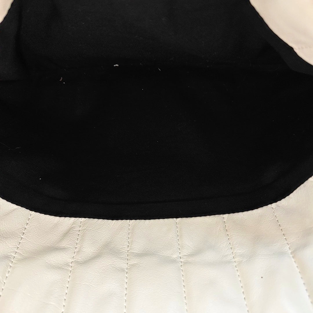 BB Quilted Calfskin White