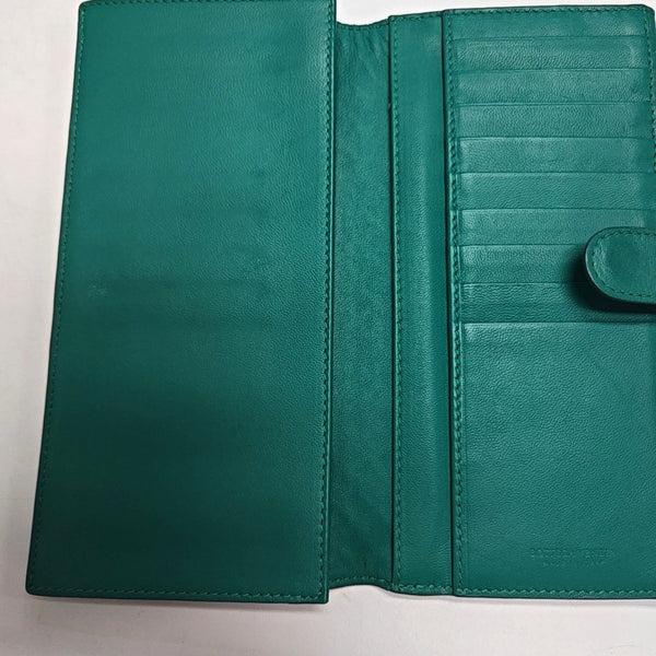 Lambskin Wallet Green