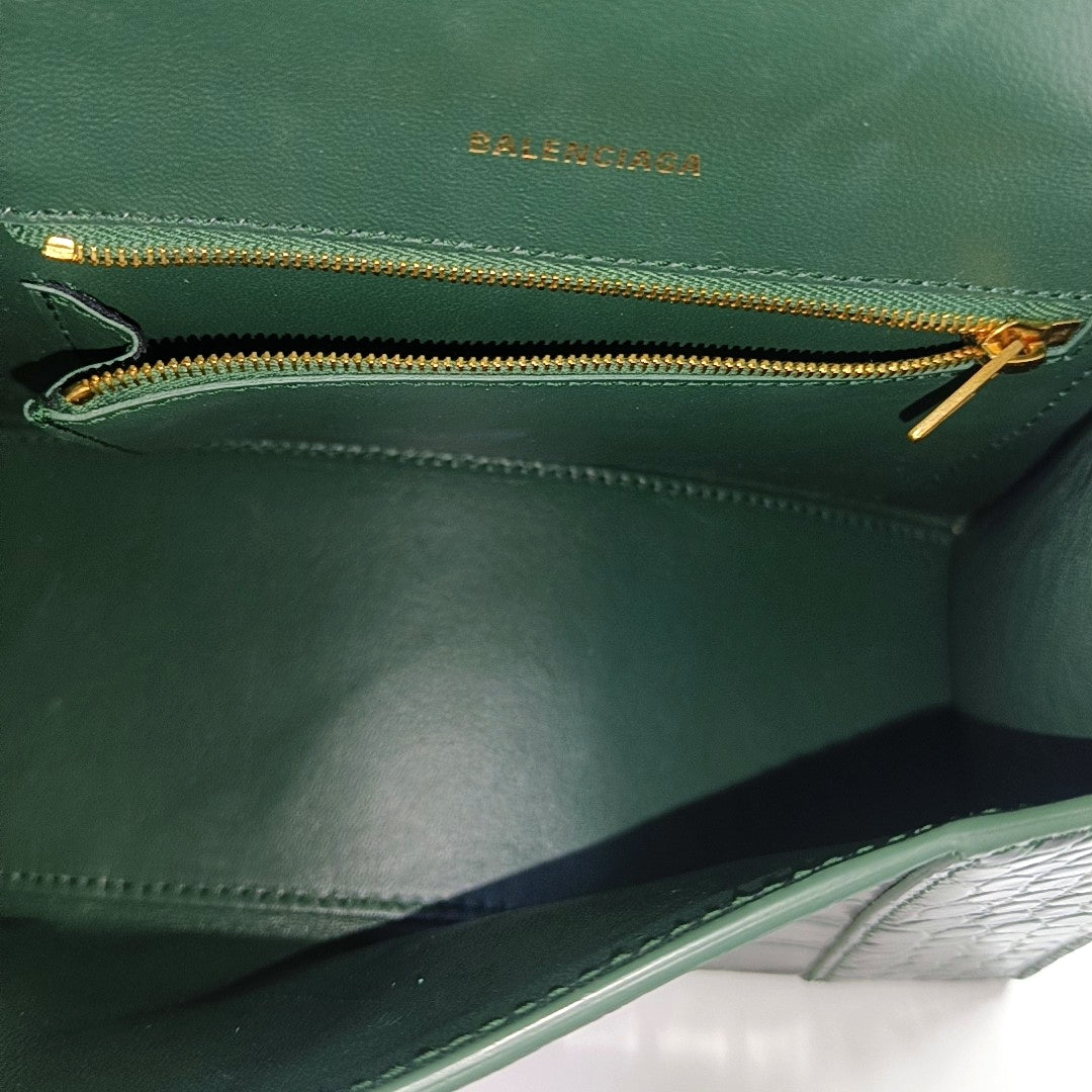 Hourglass S Calfskin Green