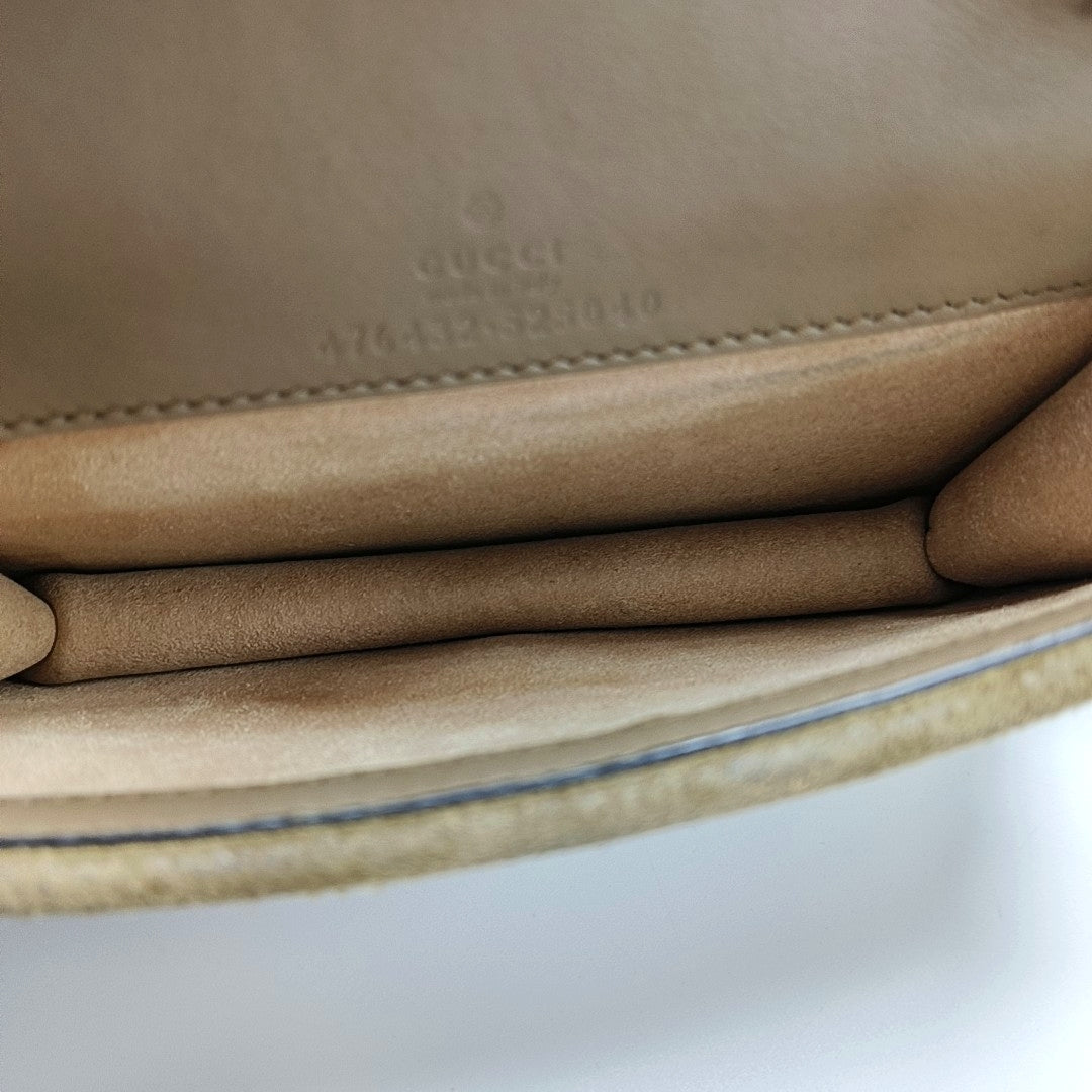 Dionysus Super Mini Monogram Coated Canvas Beige