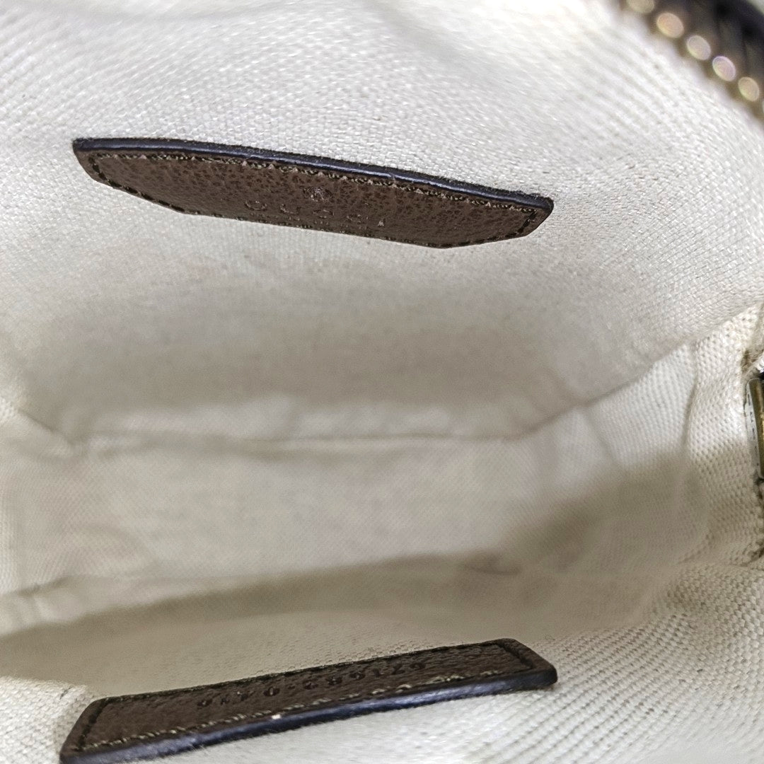 Authenticated pre-owned  Ophidia Mini Monogram Coated Canvas Beige - Shoulder Bag at Looply