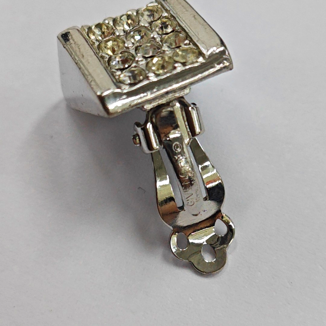 Metal Silver Clip On Earrings