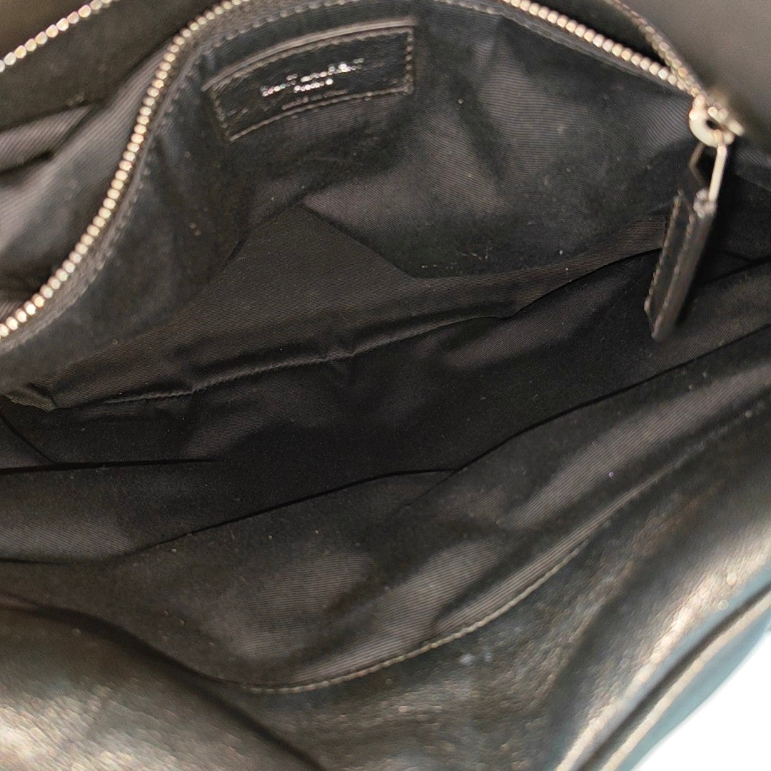 LOULOU Medium Quilted Lambskin Black