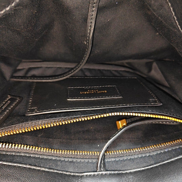 JAMIE Small Quilted Lambskin Black
