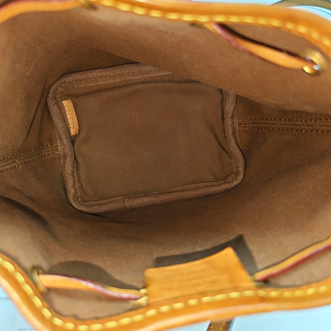 NÉONOÉ Nano Monogram Coated Canvas Brown